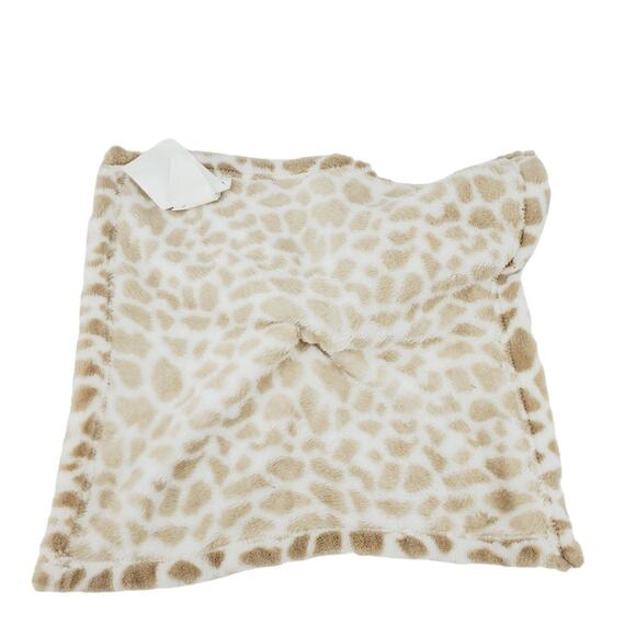 Brown White Giraffe Plush Lovey Security Blanket 2016 4" x 6" SL Home Fashions - Picture 3 of 7